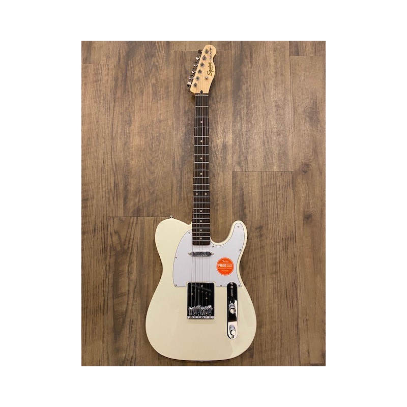 Squier Affinity Series™ Telecaster®, touche Laurel, pickguard blanc, Olympic White